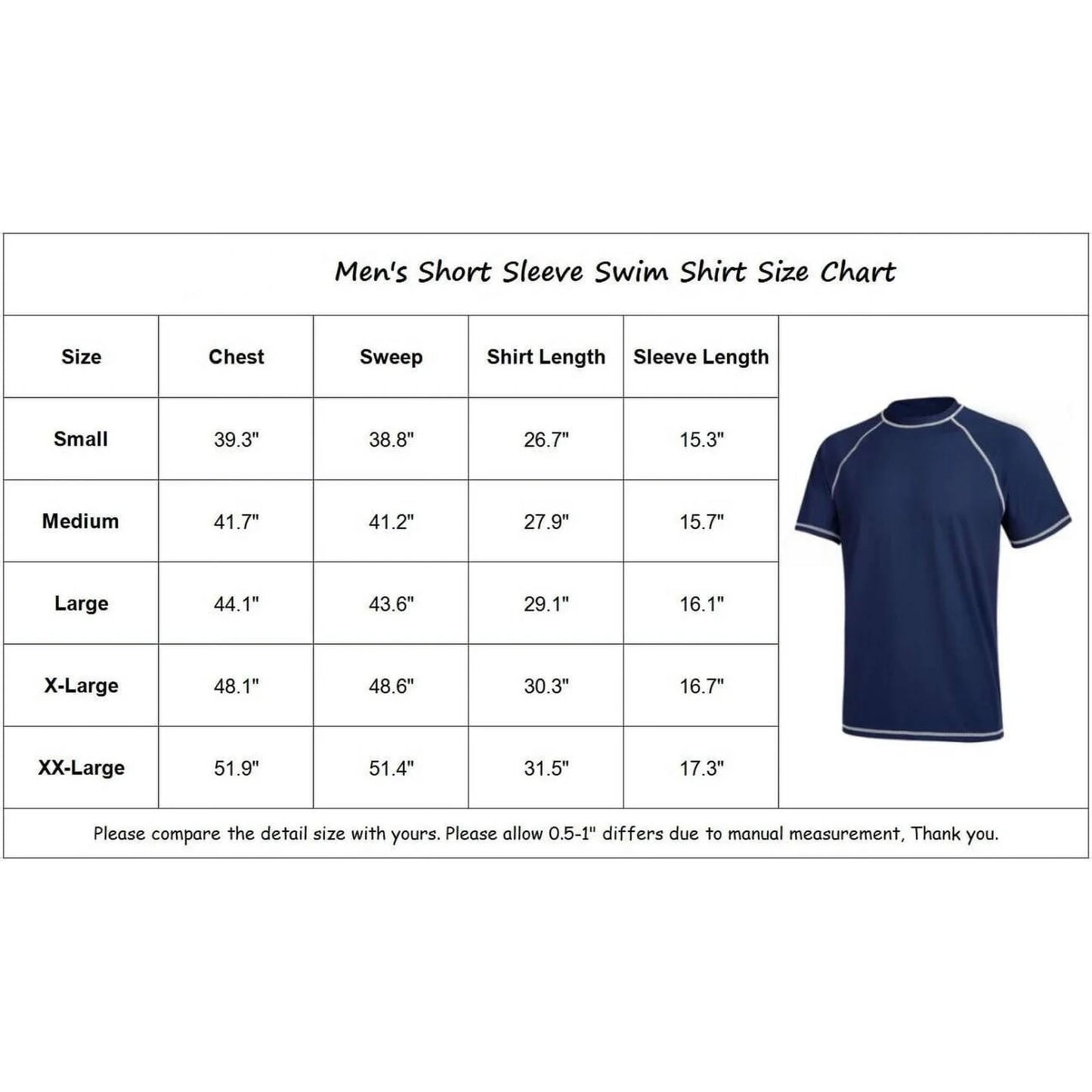 Men's T-shirt Swim Tee Short Sleeve Running Shirt Swimwear Swim Hiking Workout Shirt 🌴 VibeFlex Sports