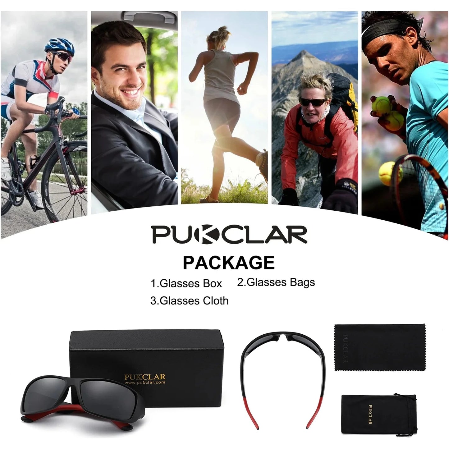 Polarized Sports Sunglasses For Men Women Driving Sunglasses Cycling Running Fishing Golf Goggles Unbreakable Frame 🌴