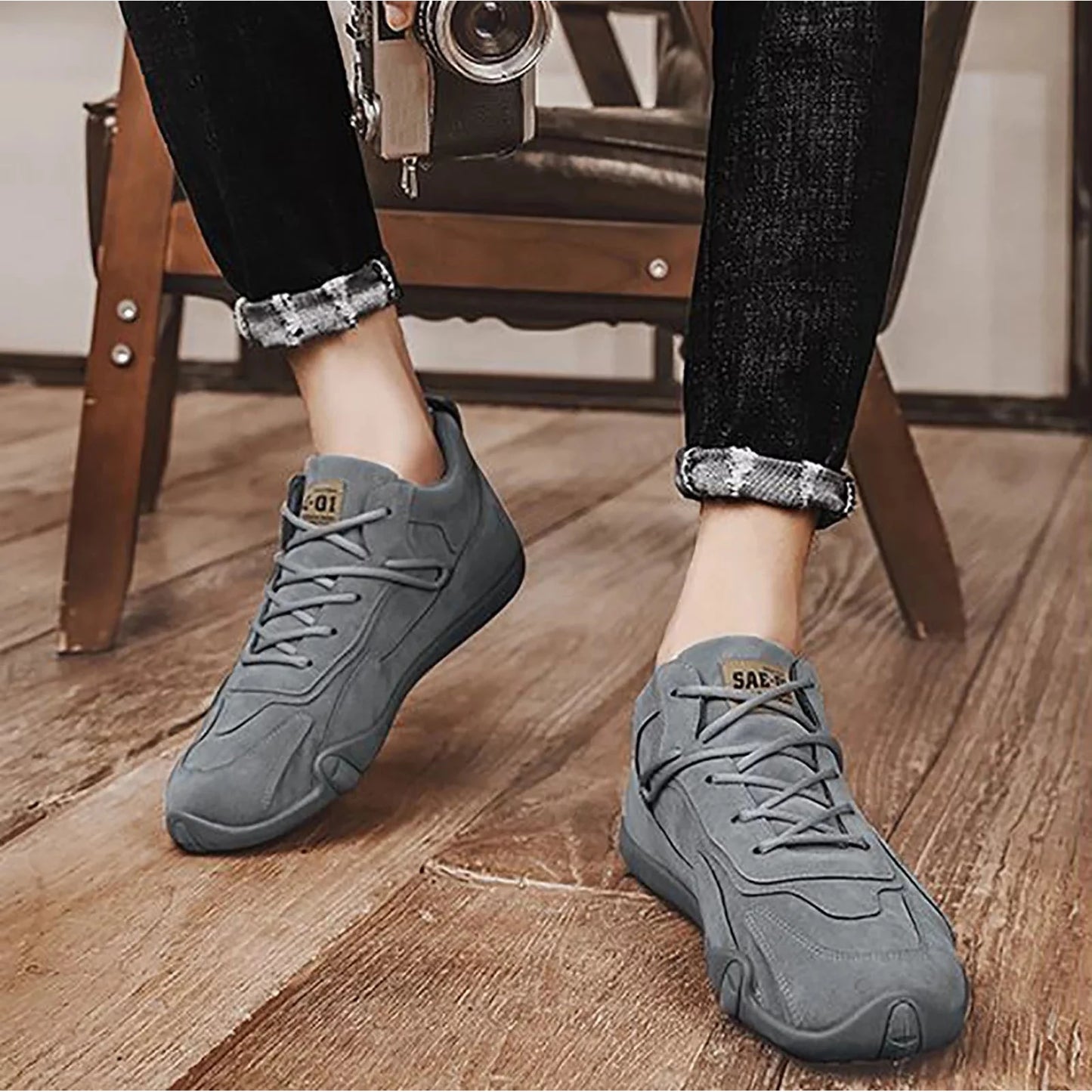 Basketball Shoes Mens Casual Shoes Lace Up Extra Wide Dress Shoes For Men Sports Shoes For Men Popular Labor Work Shoes Wear High Top Board Shoes Casual Leisure Shoes Mens Leather Casual Shoes 🌴
