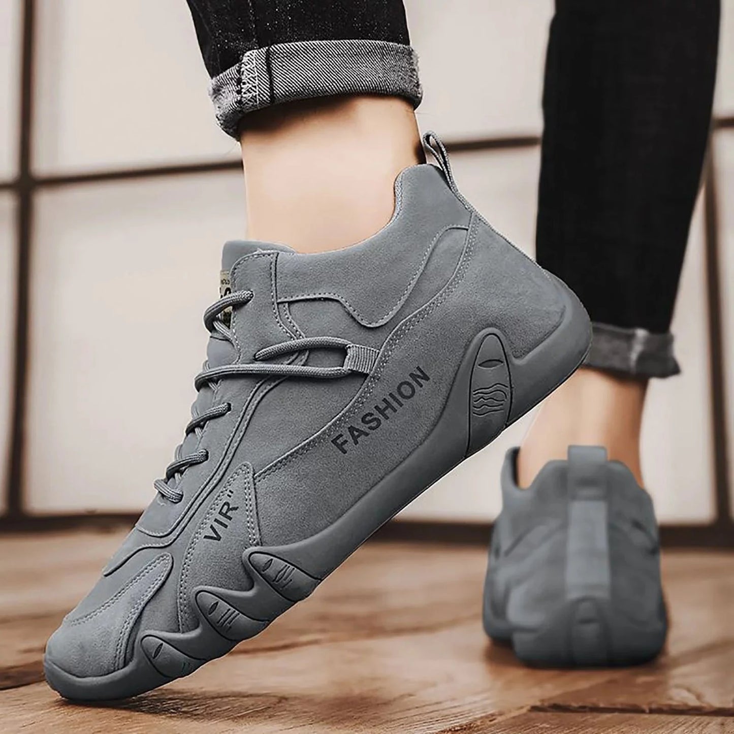 Basketball Shoes Mens Casual Shoes Lace Up Extra Wide Dress Shoes For Men Sports Shoes For Men Popular Labor Work Shoes Wear High Top Board Shoes Casual Leisure Shoes Mens Leather Casual Shoes 🌴