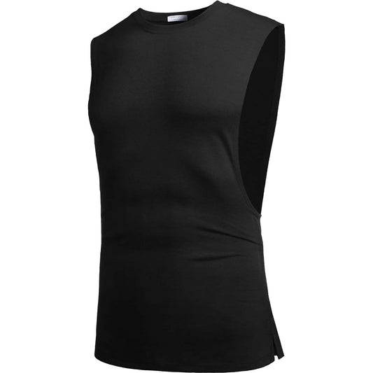Men Workout Tank Top Gym Bodybuilding Sleeveless Muscle T Shirts Cut Off Shirts 🌴 VibeFlex Sports