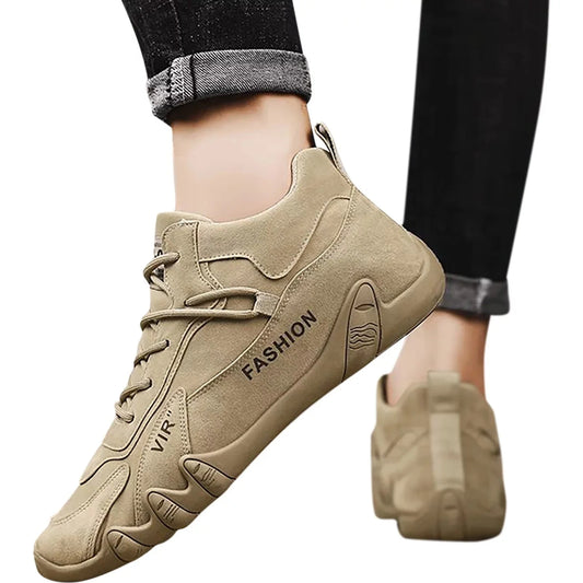 Men's Basketball Shoes - Extra Wide Lace-up Sports And Casual Footwear, High Top Dress And Labor Work Shoes, Leather Casual Options 🌴 VibeFlex Sports