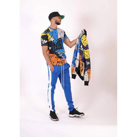 Mens Hipster Hip-hop Urban Modern Tees - Nyc Street Fashion Streetwear Stylish Longline Print T-shirt 🌴 VibeFlex Sports