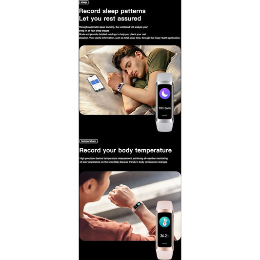 Health And Fitness Tracker For Men And Women, Amoled Display, Compatible With Android & Ios, Includes Alarm, Stopwatch, Blood Pressure Monitor, Calorie Tracking, Ip68 Waterproof, Step Tracking 🌴 VibeFlex Sports