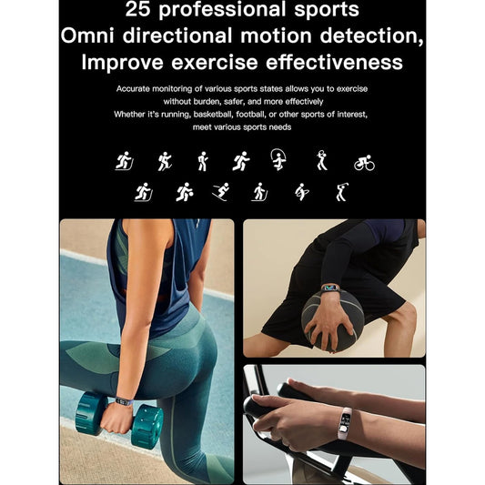 Health And Fitness Tracker For Men And Women, Amoled Display, Compatible With Android & Ios, Includes Alarm, Stopwatch, Blood Pressure Monitor, Calorie Tracking, Ip68 Waterproof, Step Tracking 🌴 VibeFlex Sports