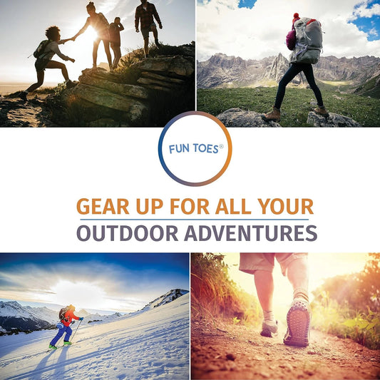 Men's Lightweight Merino Wool Hiking Crew Socks - 6 Pairs, Reinforced, Sizes 8-12 🌴