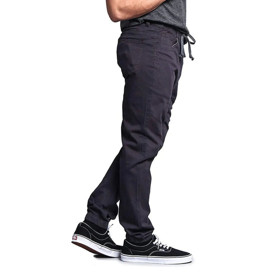 Men's Stretch Twill Drop Crotch Jogger Pants, Available In Sizes Up To 5x 🌴 VibeFlex Sports