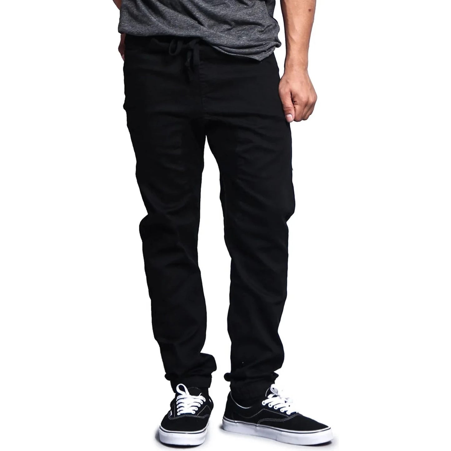 Men's Stretch Twill Drop Crotch Jogger Pants, Available In Sizes Up To 5x 🌴