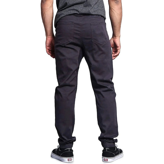 Men's Stretch Twill Drop Crotch Jogger Pants, Available In Sizes Up To 5x 🌴 VibeFlex Sports