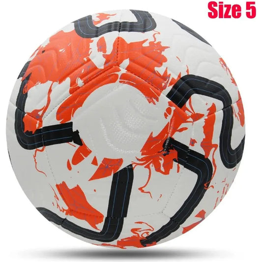 Soccer Balls Standard Size 5 Machine-stitched Ball Pu Material Sports League Outdoor Match Football Training Ball Futbol Voetbal 🌴