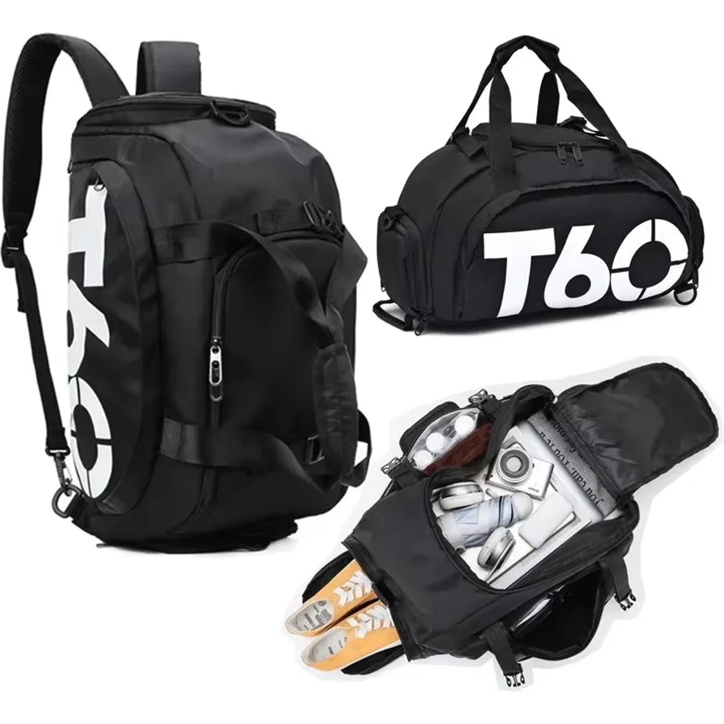 T60 Waterproof Gym Sports Bags For Men And Women - Multifunctional Molle Fitness Training Backpacks And Travel Luggage Shoulder Handbags 🌴 VibeFlex Sports