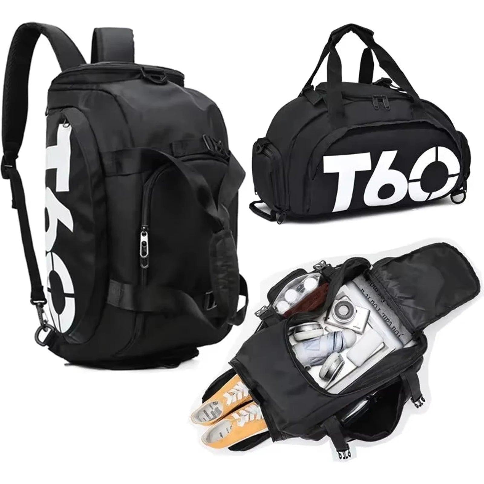 T60 Waterproof Gym Sports Bags For Men And Women - Multifunctional Molle Fitness Training Backpacks And Travel Luggage Shoulder Handbags 🌴 VibeFlex Sports