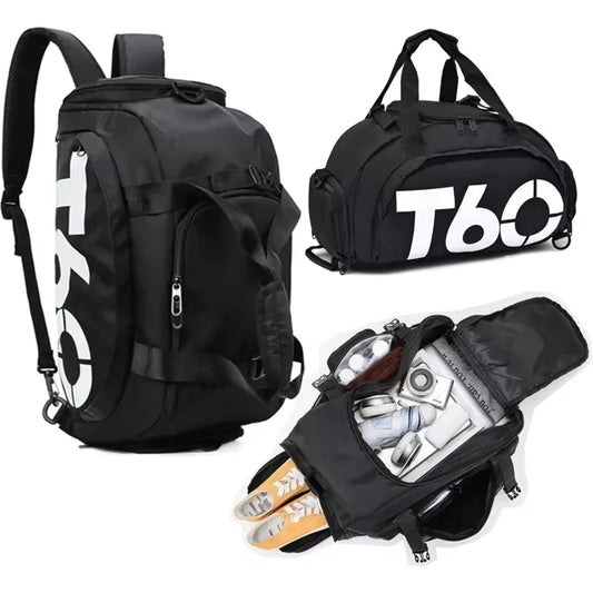 T60 Waterproof Gym Sports Bags For Men And Women - Multifunctional Molle Fitness Training Backpacks And Travel Luggage Shoulder Handbags 🌴 VibeFlex Sports