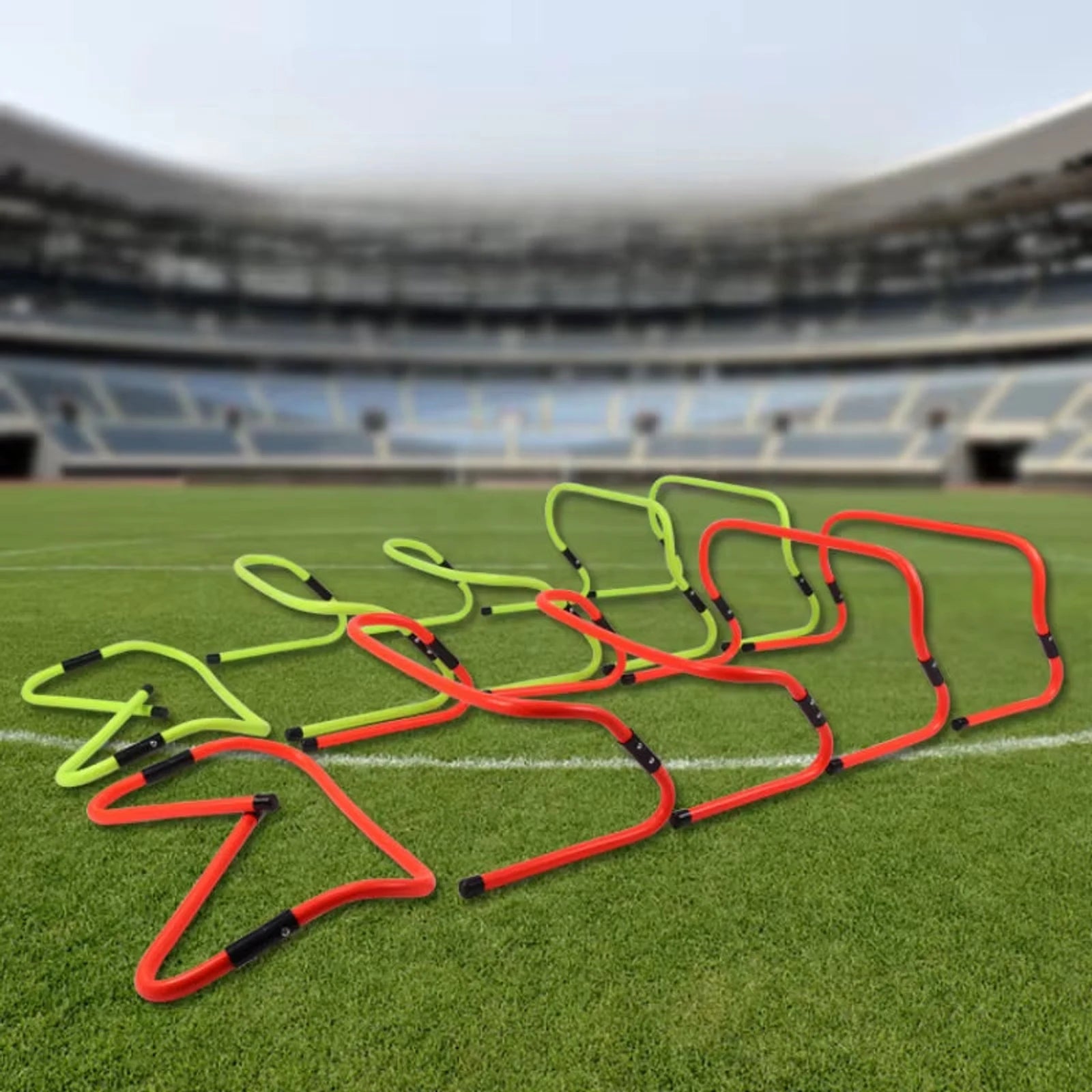 Hurdle Training Football Hurdles Agility Outdoor Adjustable Height Equipment Soccer Stable Squadexerciseladder Rack 🌴 VibeFlex Sports
