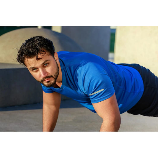 Men's 3 Pack Workout Shirts Quick Dry Moisture Wicking Short Sleeve Mesh Athletic T-shirts 🌴