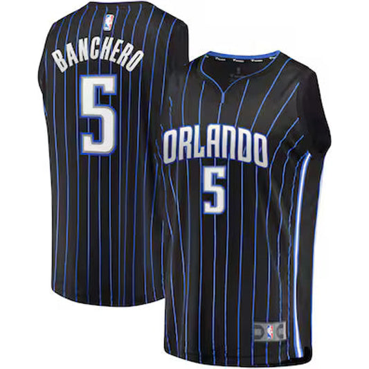 Paolo Banchero Orlando Magic Replica Jersey - Icon Edition - Black 🌴 VibeFlex Sports