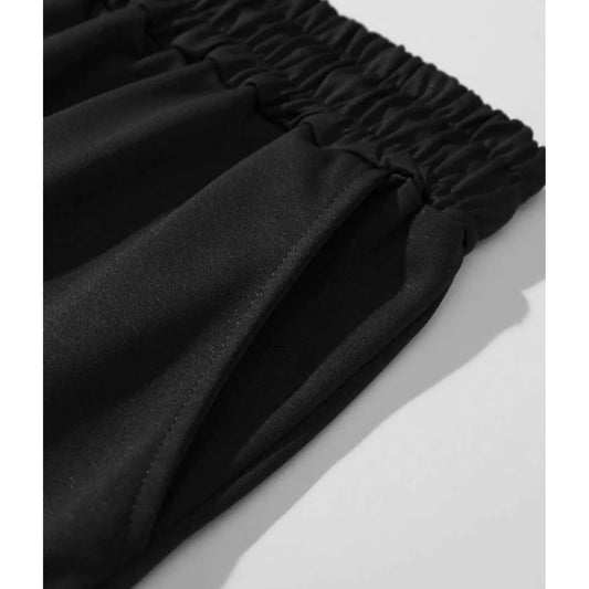 Men’s Black Sleeveless Hoodie & Shorts Set 🌴 VibeFlex Sports