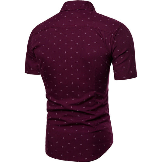 Casual Floral Flowers Short-sleeved Slim Fit 🌴 VibeFlex Sports
