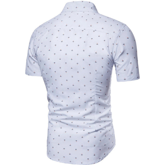 Casual Floral Flowers Short-sleeved Slim Fit 🌴 VibeFlex Sports