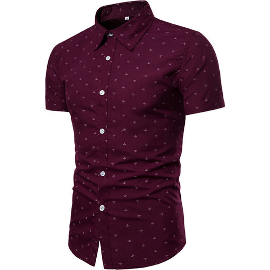 Casual Floral Flowers Short-sleeved Slim Fit 🌴 VibeFlex Sports