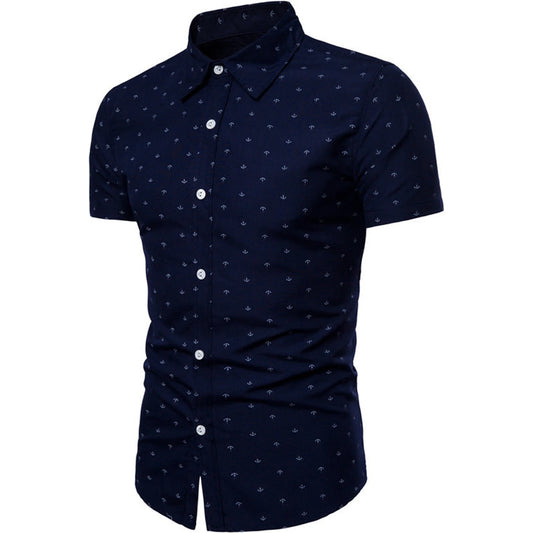 Casual Floral Flowers Short-sleeved Slim Fit 🌴 VibeFlex Sports