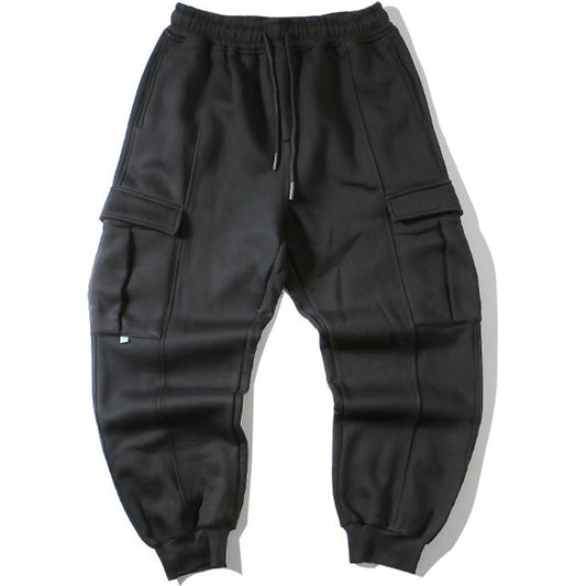 Gray Guard Pants Men's  Plus Velvet Sweatpants Thickened Straight Loose 🌴 VibeFlex Sports