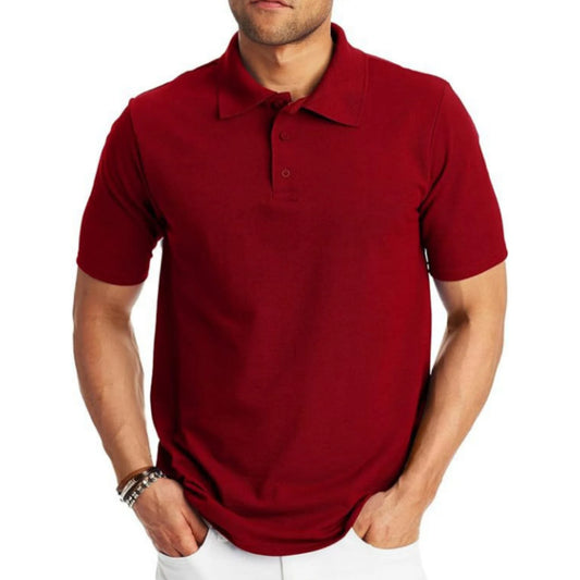 Loose And Simple Men's Short-sleeved Polo Shirt 🌴 VibeFlex Sports