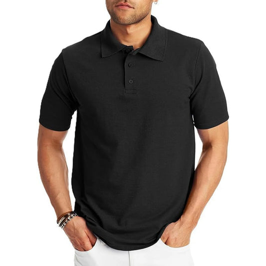 Loose And Simple Men's Short-sleeved Polo Shirt 🌴 VibeFlex Sports