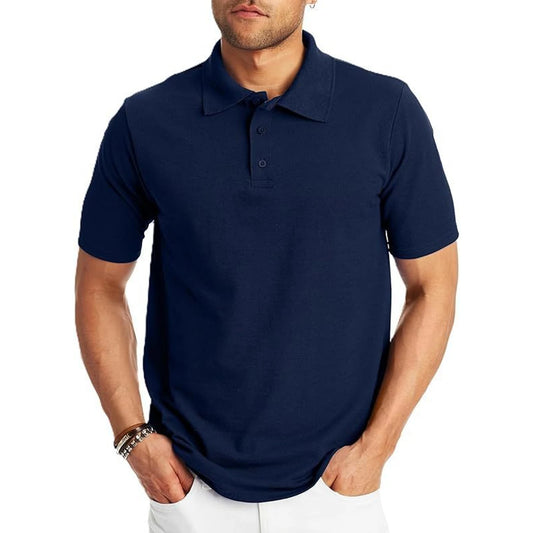 Loose And Simple Men's Short-sleeved Polo Shirt 🌴 VibeFlex Sports