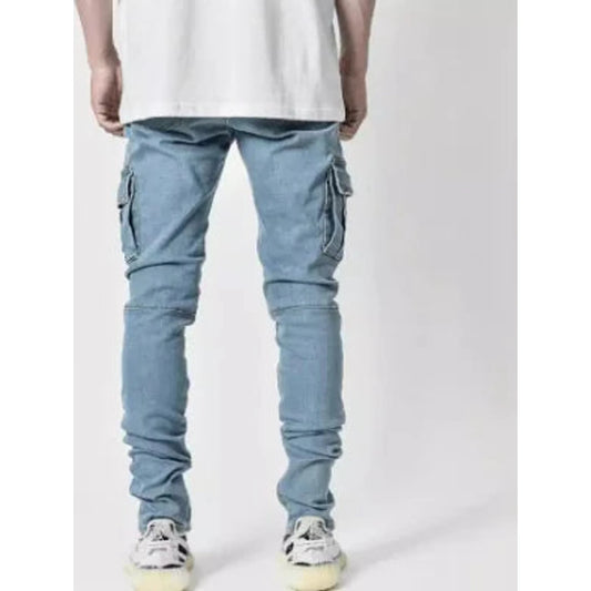 Denim Trousers With Knee And Feet Hole Zippers 🌴 VibeFlex Sports