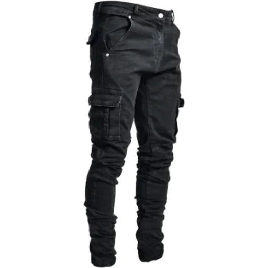 Denim Trousers With Knee And Feet Hole Zippers 🌴 VibeFlex Sports