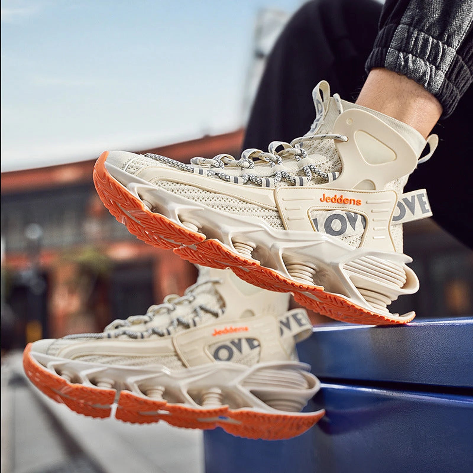 High-top Thick-soled Increase Men's Trendy Basketball Sneakers 🌴 VibeFlex Sports