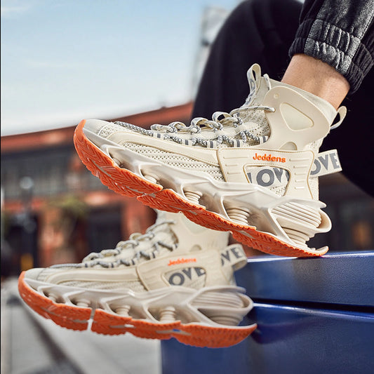 High-top Thick-soled Increase Men's Trendy Basketball Sneakers 🌴 VibeFlex Sports