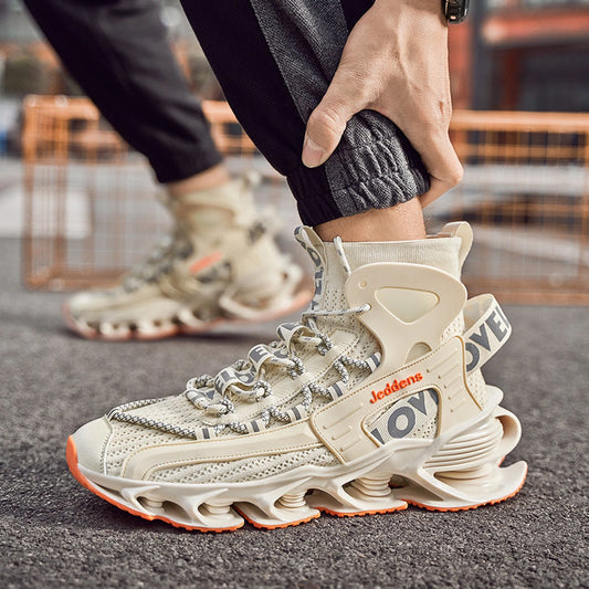 High-top Thick-soled Increase Men's Trendy Basketball Sneakers 🌴 VibeFlex Sports