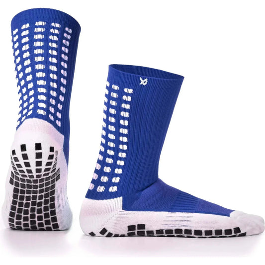 Grip Socks Football - Anti Slip Football Socks Calf - Lux - Blue 🌴 LUX Sports