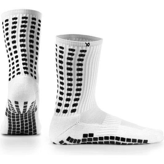 Grip Socks Football - Anti Slip Football Socks Calf - Lux - White 🌴 LUX Sports