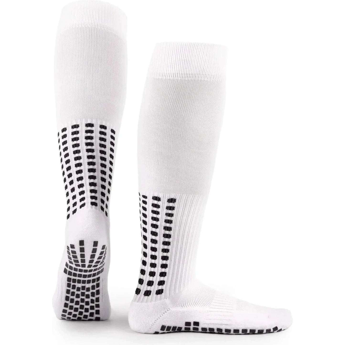 Grip Socks Football Knee Socks - White - Lux 🌴 LUX Sports