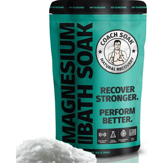 Coach Soak Magnesium Bath Soak - Cooling Peppermint 🌴 Angles90®