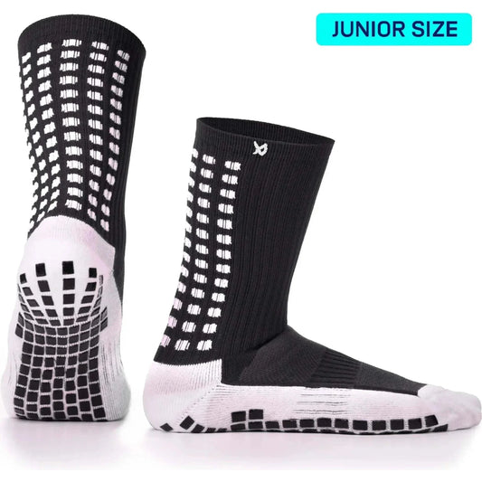 Grip Socks Football - Calf Socks - Black - Lux - Black / Small 🌴 LUX Sports